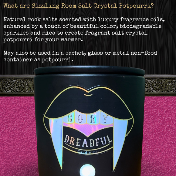 BOO'D UP & BUBBLY Sizzling Room Salt Crystal Potpourri: Floral Bubble Bath Scent - Picture 8 of 10